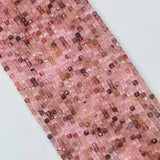 Red Inclusions Crystal Faceted Cube Beads for Jewelry Making