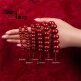 Natural Red Cinnabar Jade Bracelet Jewelry Sets Couple Charms Crystal Bangle