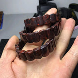 Red Peridot Beaded Bracelets Cube Bracelets Men's Women's Jewelry
