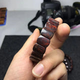 Red Peridot Beaded Bracelets Cube Bracelets Men's Women's Jewelry