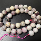 Red Plum Blossom Tourmaline Stone Beads Loose Gemstone