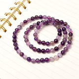 Red Purple Auralite 23 Cacoxenite Beads Bracelet 6mm Women Men AAAAA