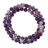 Red Purple Auralite 23 Cacoxenite Beads Bracelet 6mm Women Men AAAAA