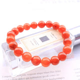 Red Rabbit Rutilated Quartz Crystal Bracelet 7-9mm Round Beads AAAAAA