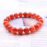 Red Rabbit Rutilated Quartz Crystal Bracelet 7-9mm Round Beads AAAAAA