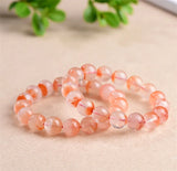 Red Rabbit Rutilated Quartz Crystal Bead Bracelet 10mm 11mm 12mm