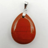 Red Rainbow Stone Teardrop Pendant Lucky Jewelry For Woman Gift S410