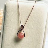 Red Rhodochrosite Pendant Jewelry Luck Love Gift Beads Stone Crystal Gemstone