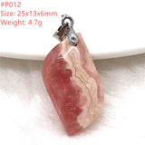Natural Red Rhodochrosite Pendant Jewelry Water Drop Beads