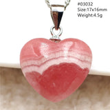 Red Rhodochrosite Pendant Necklace 925 Silver