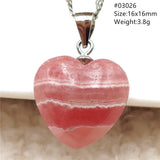 Red Rhodochrosite Pendant Necklace 925 Silver