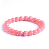 Red Rhodochrosite Round Beads Bracelet Love Woman Rose Gemstone 6-9mm