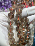 Red Rutilated Quartz Healing Crystal Bracelet Seed Beads Strand