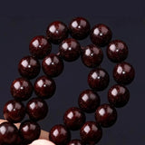 Red Sandalwood Leaves 108 Beads Rosary Bracelet 2.0