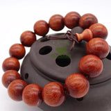 Red Sandalwood Padauk Beads Bracelet Ironwood Bean Prayer Beads Jewelry Bracelet