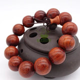 Red Sandalwood Padauk Beads Bracelet Ironwood Bean Prayer Beads Jewelry Bracelet
