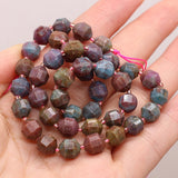 Natural Red Sapphire Beaded Round Faceted Beads 8mm