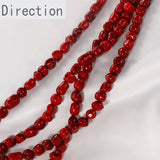 Natural Red Sea Bamboo Beaded DIY Jewelry Loose Beads