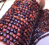 Red Tiger Eye Cube Beads for Jewelry Making Square Shape Quartz
