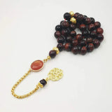 Red Tiger Eye Stone Tasbih Allah 33 45 66 99 Prayer Beads Islamic Prayer