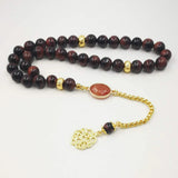 Red Tiger Eye Stone Tasbih Allah 33 45 66 99 Prayer Beads Islamic Prayer