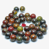 Red Tiger Iron Smooth Round Loose Beads Gemstone Bracelet Necklace