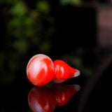 Red Jade Gourd Pendant Necklace Chinese Jadeite Charm Jewelry Gift