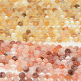 Red/Yellow Hematoid Quartz Round Beads 8mm-8.3mm