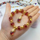 Red Agate Bracelet Ring Pendant for Protection and Wealth