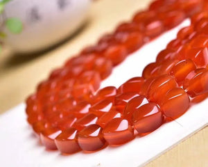 Red Agate Stone Bracelet 8X12mm Energy Magnetic Field Jewelry