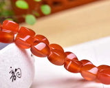 Red Agate Stone Bracelet 8X12mm Energy Magnetic Field Jewelry