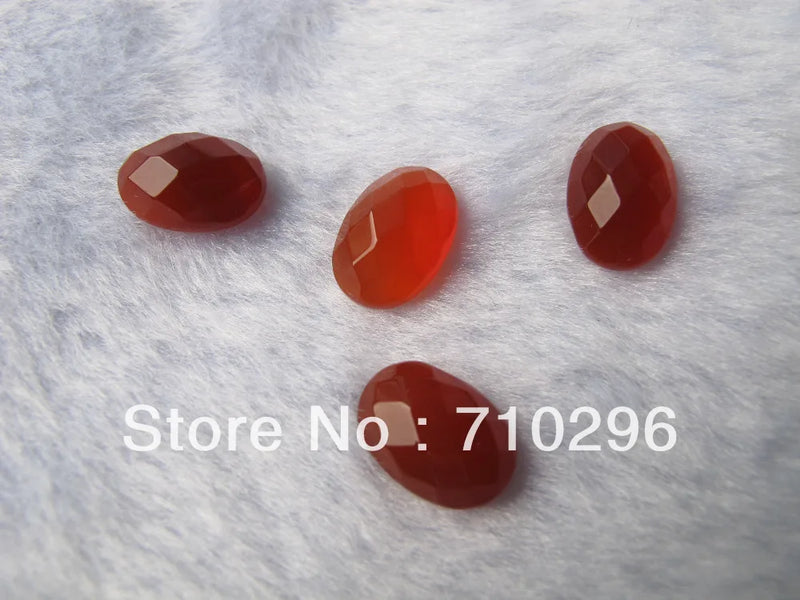 Redd agate Carnelian Bead Cabochons 9x13mm Oval Gemstone Cabochons 10pcs/lot