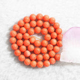Reddish Orange Coral Round Beads 2mm-8mm High Jewelry Making B652