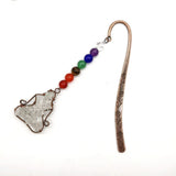 Chakra Tree of Life Bookmark 7 Colors Reiki Gravel Braid Crystal Mineral Rock