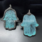 Natural Rhine stone palmar pendant large pure hand Ornament Gift