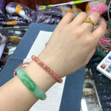 6mm Rhodochrosite Bucket Bead Bracelet for Women's Gift