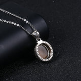 Rhodochrosite Pendant Necklace 925 Silver Tiger Eye Stone Jewelry