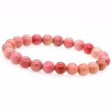 Rhodochrosite Stone Bracelet 8MM Round Ro'se Beaded Gift