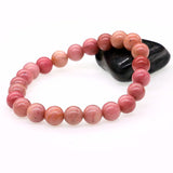 Rhodochrosite Stone Bracelet 8MM Round Ro'se Beaded Gift