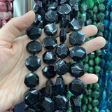 Natural Rhodonite Tourmaline Stone Beads 15'' Irregular DIY Loose Beads