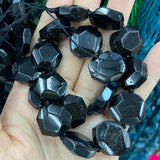 Natural Rhodonite Tourmaline Stone Beads 15'' Irregular DIY Loose Beads