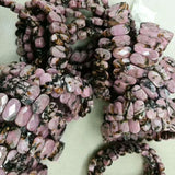 Natural Rhodonite Stone Beads Bracelet for Woman