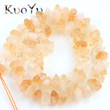 Natural Yellow Citrines Quartz Irregular Loose Spacer Beads for Jewelry Making