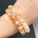 Natural Yellow Citrines Quartz Irregular Loose Spacer Beads for Jewelry Making