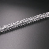 Clear Quartz Strand Beads Rondelle Faceted Abacus Shape 3x6/4x8mm