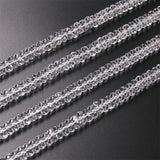 Clear Quartz Strand Beads Rondelle Faceted Abacus Shape 3x6/4x8mm