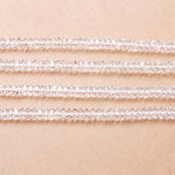 Clear Quartz Strand Beads Rondelle Faceted Abacus Shape 3x6/4x8mm