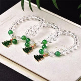 Clear Quartz Bracelet Natural Rock Crystal Chakra Jewelry
