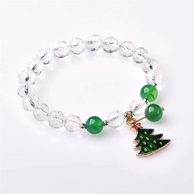 Clear Quartz Bracelet Natural Rock Crystal Chakra Jewelry