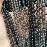 Natural Smoky Quartz Round Beads 4-12mm Brown Spacer Beads